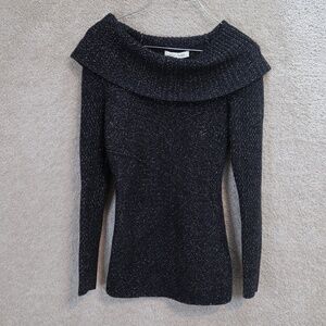 White House Black Market Sweater XS Cowl Neck Wool‎ Blend